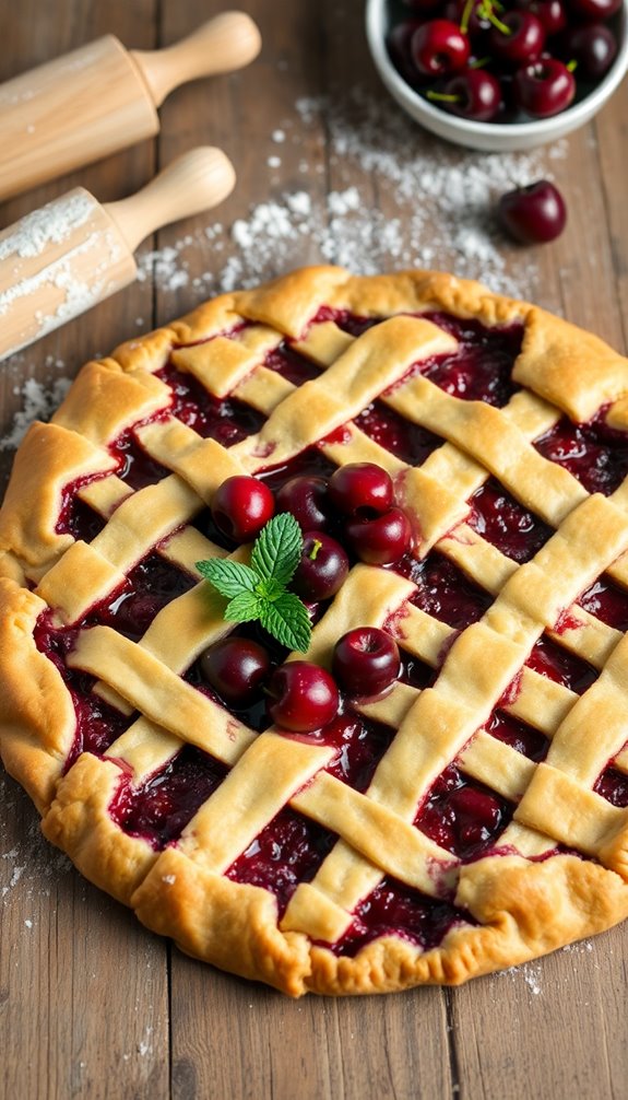 perfect cherry slab pie