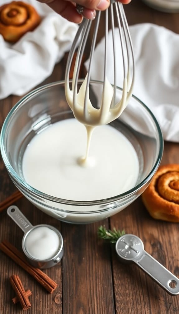 perfect cinnamon roll glaze