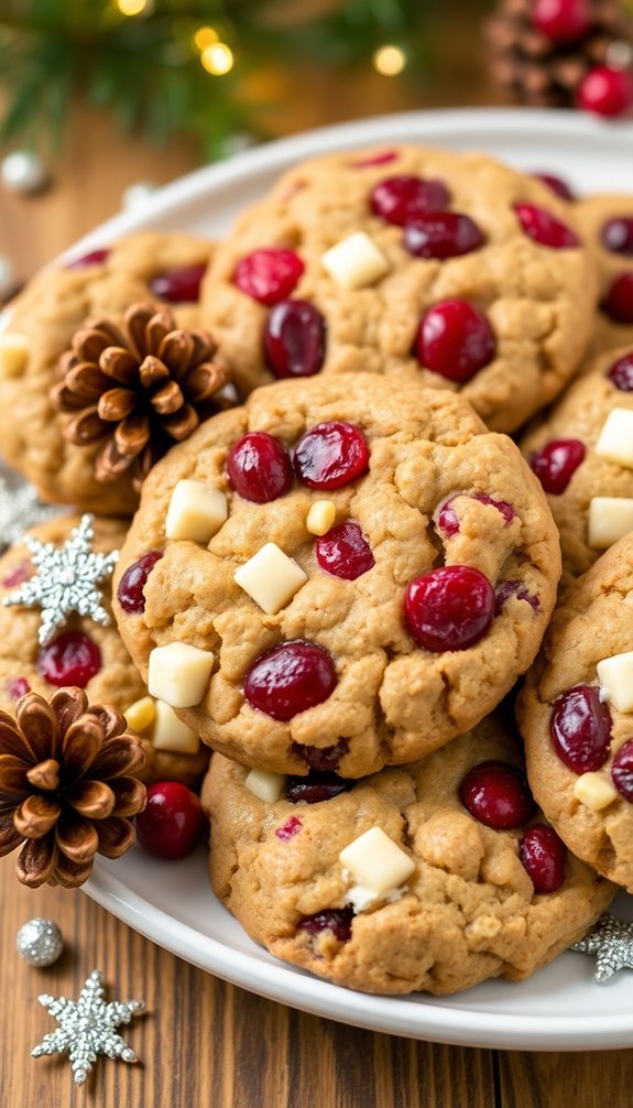 perfect cranberry oatmeal cookies