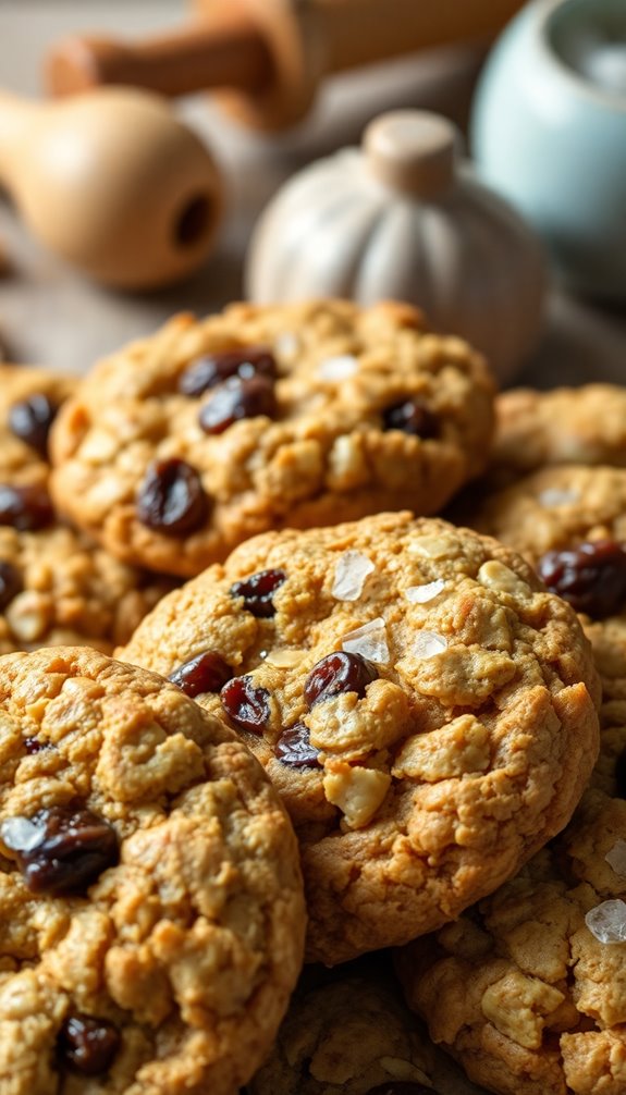 perfect crispy oatmeal cookies