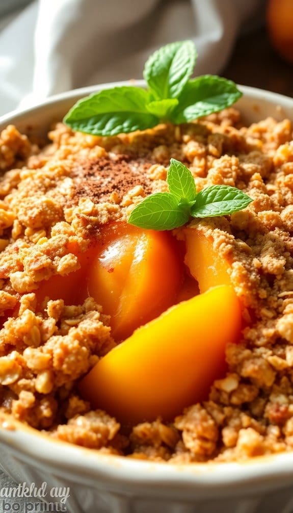 perfect peach crumble ingredients