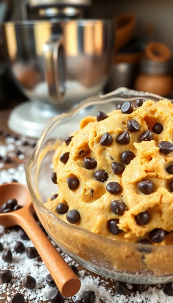 perfectly mixed cookie dough