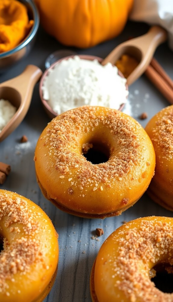 pumpkin cake donuts essentials