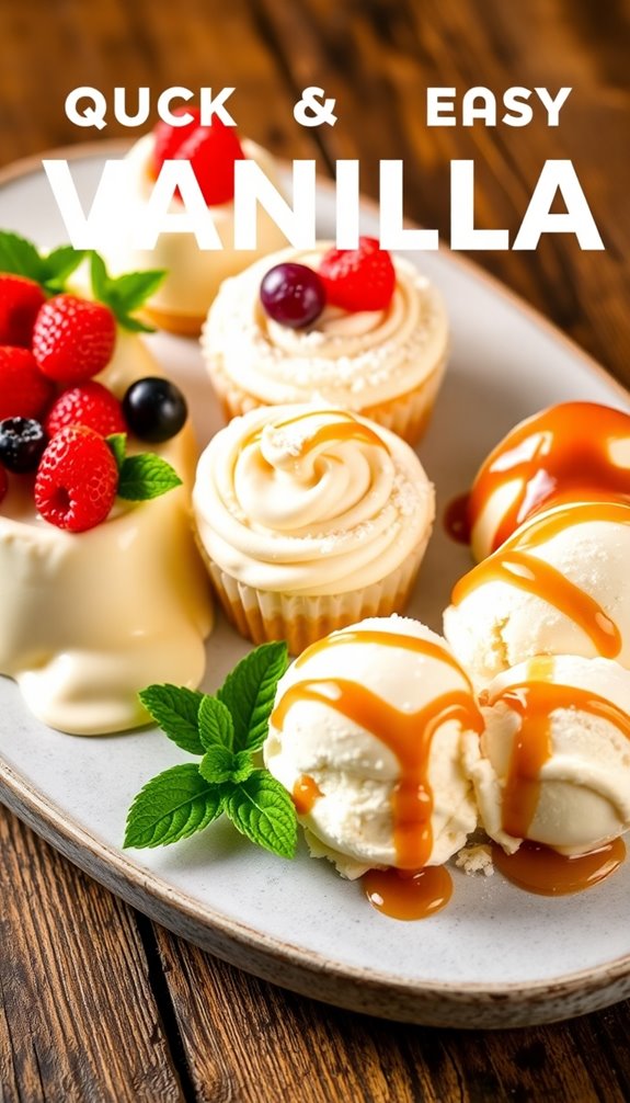 quick vanilla dessert ideas