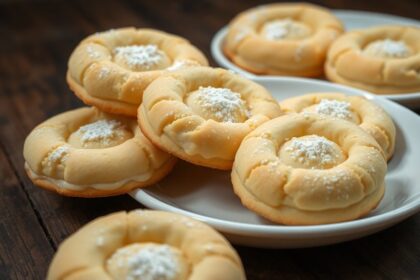 soft creamy cheesecake cookies