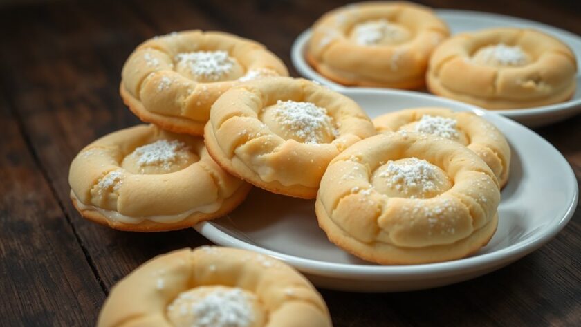 soft creamy cheesecake cookies