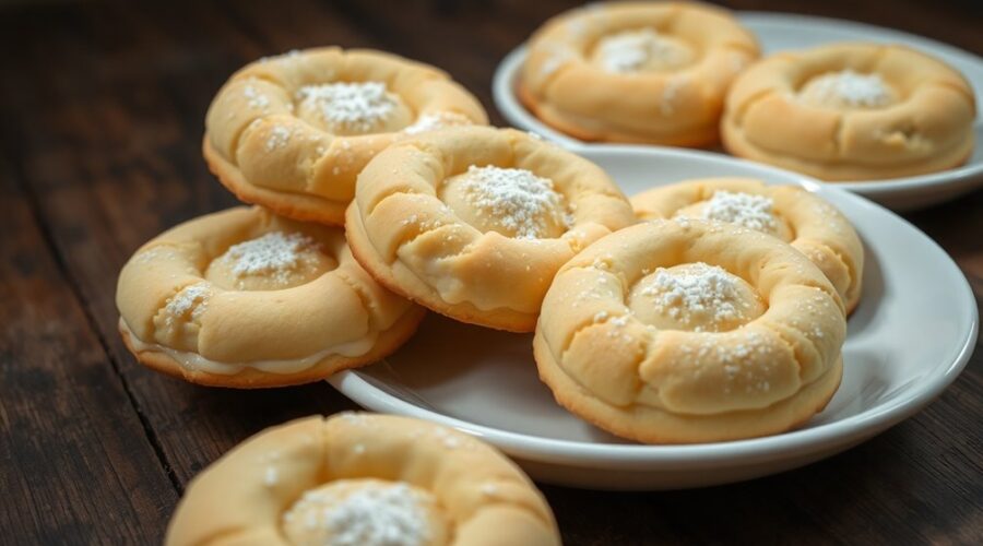 soft creamy cheesecake cookies