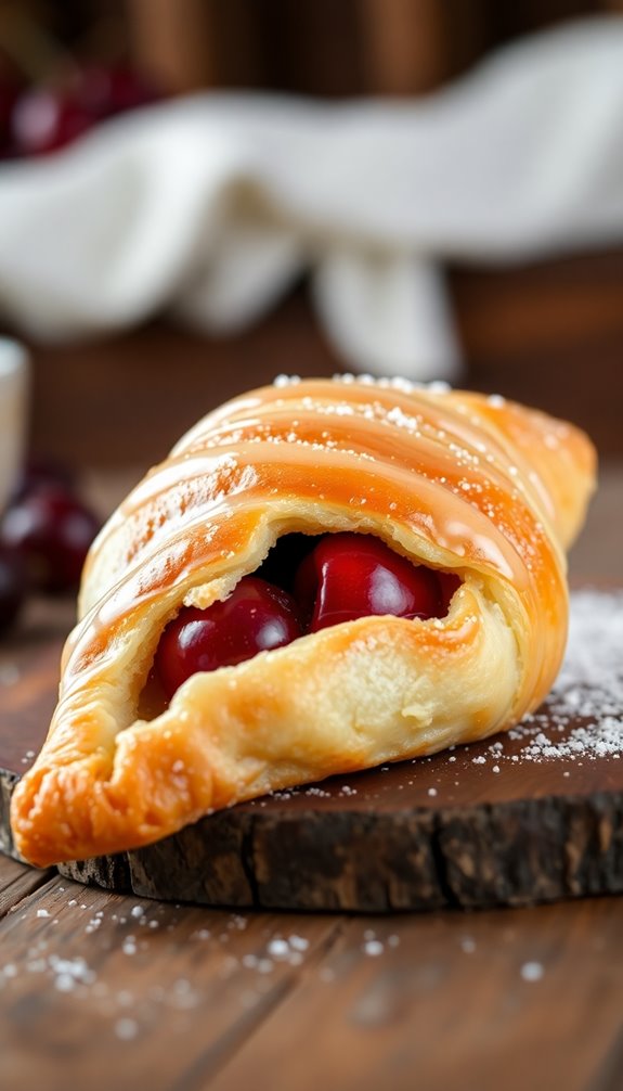 sweet glaze for cherry turnovers