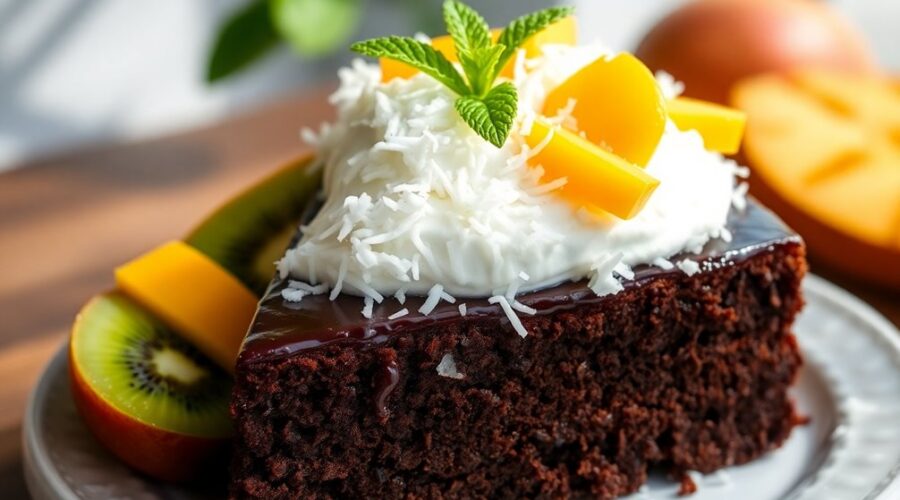 tropical chocolate coconut delight