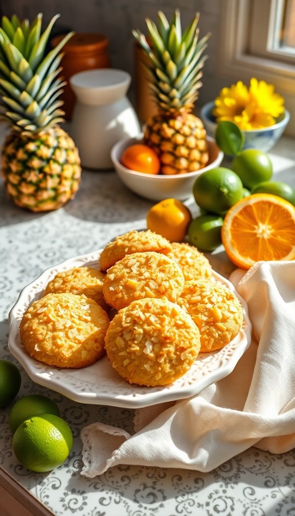 tropical coconut cookie delights