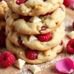 valentine s raspberry white chocolate cookies